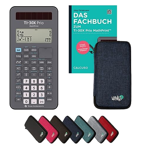 CALCUSO Standardpaket Blau mit Taschenrechner TI-30X Prio MathPrint von Texas Instruments