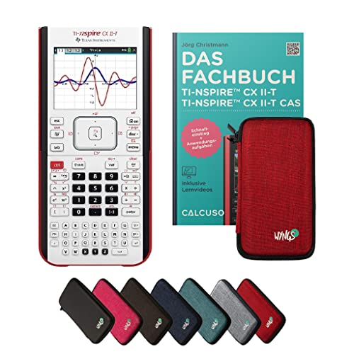 ﻿CALCUSO Standardpaket Rot mit Grafikrechner TI Nspire CX II-T von Texas Instruments