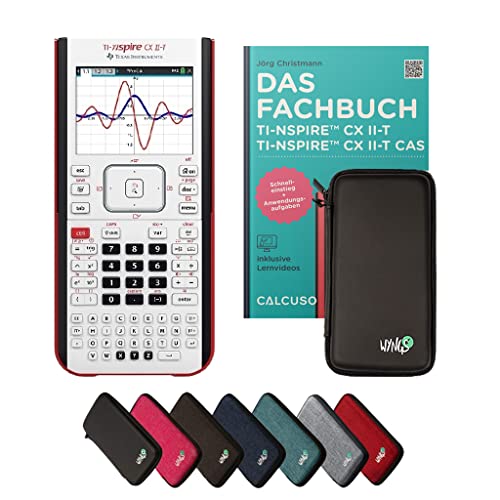 ﻿CALCUSO Standardpaket Schwarz mit Grafikrechner TI Nspire CX II-T von Texas Instruments