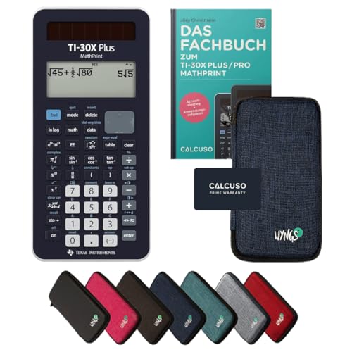 ﻿CALCUSO Standardpaket Blau mit Taschenrechner TI-30X Plus Mathprint von Texas Instruments