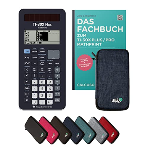 ﻿CALCUSO Standardpaket Blau mit Taschenrechner TI-30X Plus Mathprint von Texas Instruments