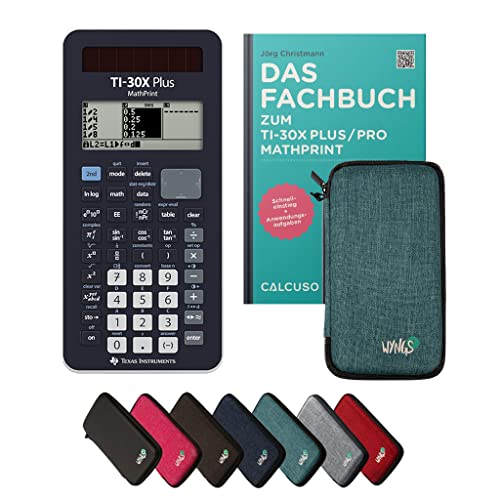 ﻿CALCUSO Standardpaket Türkis mit Taschenrechner TI-30X Plus Mathprint von Texas Instruments