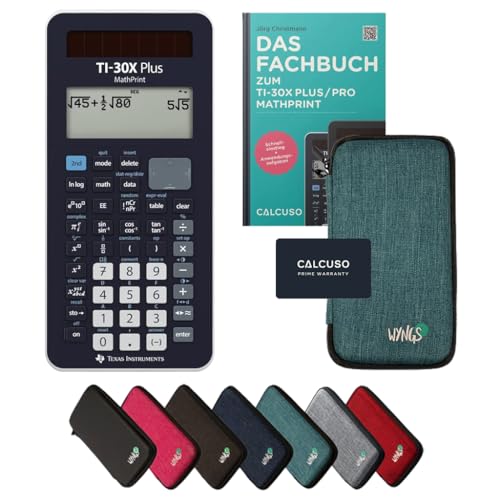 ﻿CALCUSO Standardpaket Türkis mit Taschenrechner TI-30X Plus Mathprint von Texas Instruments