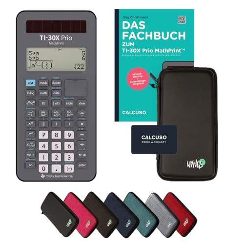 CALCUSO Standardpaket Schwarz mit Taschenrechner TI-30X Prio MathPrint von Texas Instruments