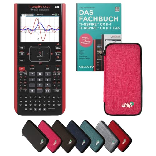 CALCUSO Standardpaket Pink mit Grafikrechner TI Nspire CX II-T CAS von Texas Instruments