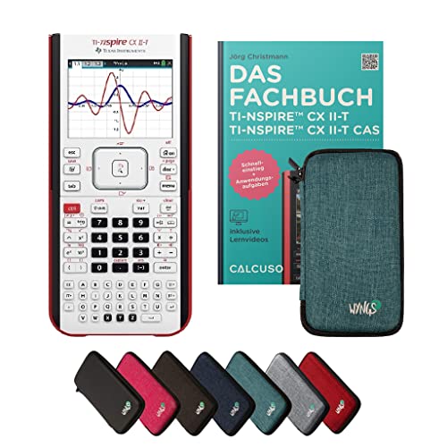 ﻿CALCUSO Standardpaket: TI Nspire CX II-T Grafikrechner + WYNGS Schutztasche türkis + Fachbuch von CALCUSO + Erweiterte Garantie von CALCUSO von Texas Instruments