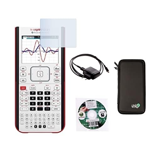 Streberpaket: TI Nspire CX II-T (ohne CAS) + SafeCase Schutztasche + Garantieverlängerung auf 60 Monate + Ladekabel + Schutzfolie + Lern-CD (auf Deutsch) von Texas Instruments