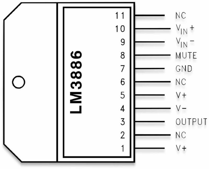 TEXAS INSTRUMENTS Audio-Leistungsverstärker LM3886TF/NOPB, von Texas Instruments