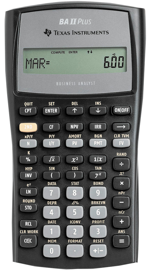 TEXAS INSTRUMENTS Finanzrechner TI-BA II Plus von Texas Instruments