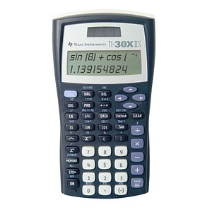 TEXAS INSTRUMENTS TI-30 X II S Wissenschaftlicher Taschenrechner schwarz/silber von Texas Instruments