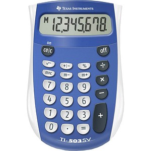 TEXAS INSTRUMENTS TI-503 SV Taschenrechner blau/weiss von Texas Instruments