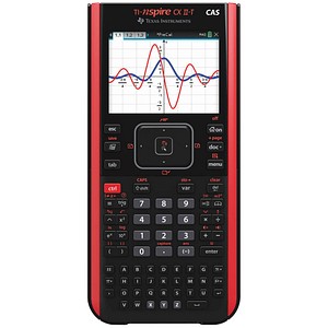 TEXAS INSTRUMENTS TI-Nspire CX II-T CAS Grafikrechner schwarz/rot von Texas Instruments