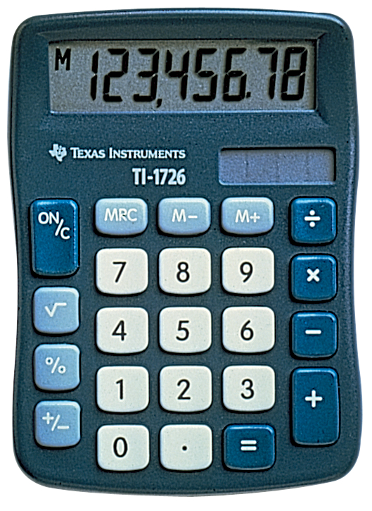 TEXAS INSTRUMENTS Tischrechner TI-1726, Solarbetrieb von Texas Instruments