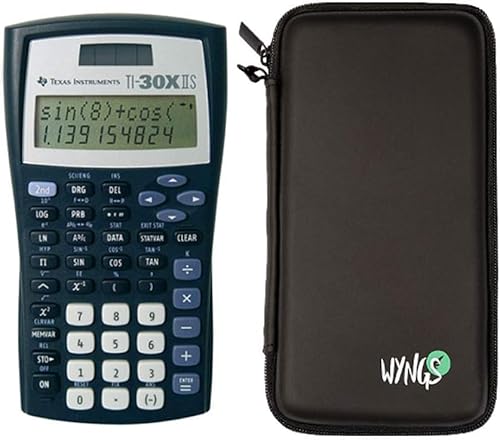 TI-30XIIS + Taschenrechneretui von SafeCase + erweiterte Garantie von Texas Instruments