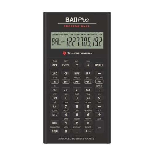 Texas Instruments BA-II PLUS Professional Finanzrechner von Texas Instruments