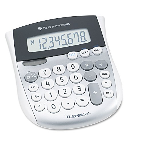 Texas Instruments TI-1795SV Tischrechner, silbernes Design von Texas Instruments