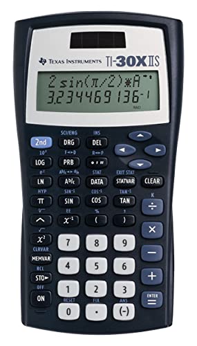 Texas Instruments TI-30 XIIS Schulrechner (zweizeilig, Solar- und Batteriebetrieb) Dunkelblau von Texas Instruments