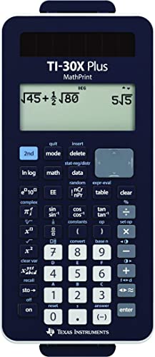 Texas Instruments TI-30X Plus MathPrint FC Wissenschaftlicher Schulrechner (4-zeilig) von Texas Instruments