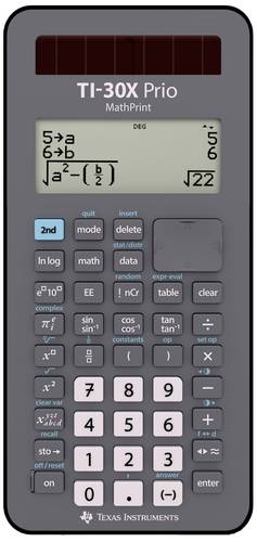 Texas Instruments TI-30X Prio MathPrint™ Schulrechner Schwarz Display (Stellen): 64 batteriebetrie von Texas Instruments