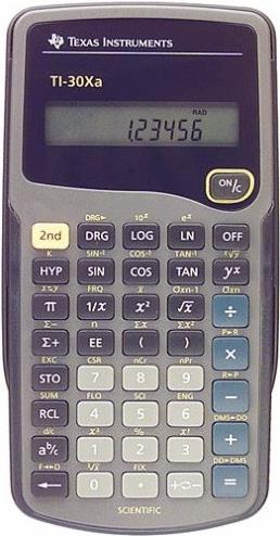 Texas Instruments TI-30Xa - Wissenschaftlicher Taschenrechner - 10 Stellen - Batterie von Texas Instruments