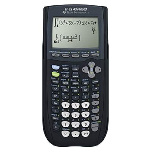 Texas Instruments TI-82 ADVANCED Grafikrechner (8-zeilig), nur mit französischer Anleitung und Sprache von Texas Instruments