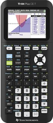 Texas Instruments TI-84 Plus Taschenrechner Grafikrechner Schwarz (83-TI84PLCET1AY) von Texas Instruments
