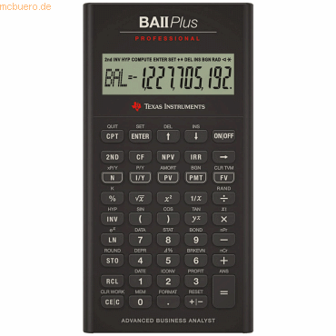 Texas Instruments Taschenrechner BA II Plus Professional von Texas Instruments