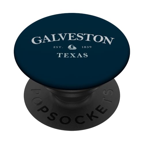 Galveston Texas | Galveston TX Segelboot-Druck PopSockets Klebender PopGrip von Texas Local Apparel