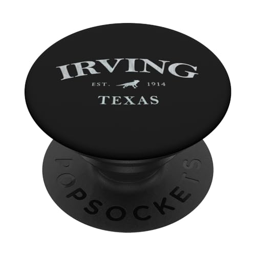 Irving Texas | Irving TX Horneidechsen-Print PopSockets Klebender PopGrip Irving Texas | Irving TX Horneidechsen-Print PopSockets Klebender PopGrip von Texas Local Apparel