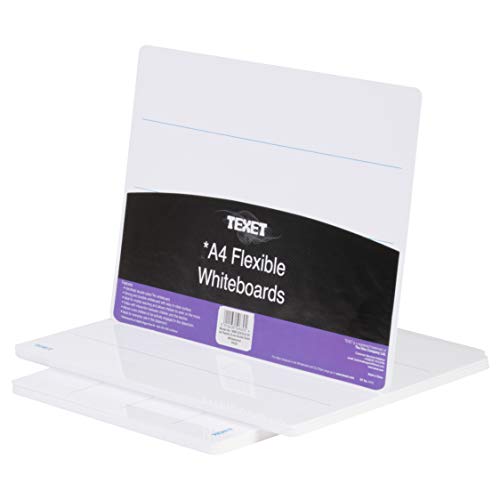Texet Flexibles Whiteboard, A4, 3 liniert, 30 Stück Texet Flexibles Whiteboard, A4, 3 liniert, 30 Stück von Texet