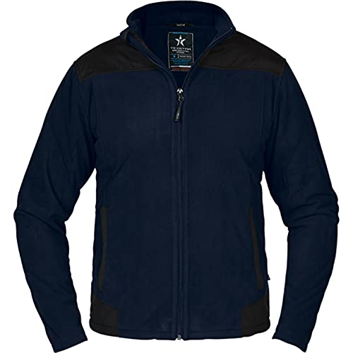 Texstar FJ46 Herren Stretch Fleece Jacke, Größe L, Marine von Texstar