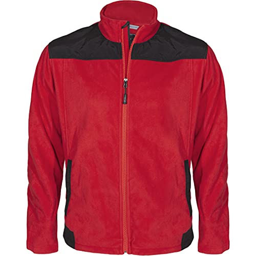 Texstar FJ46 Herren Stretch Fleece Jacke, Größe L, Rot von Texstar