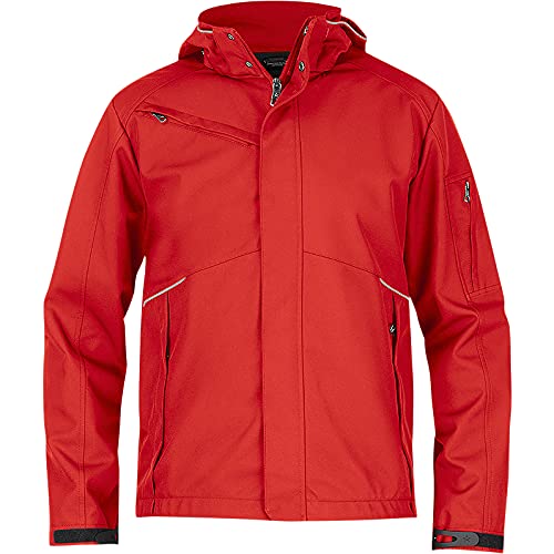 Texstar FJ80 Herren 3L Softshell Jacke, Größe S, Rot von Texstar