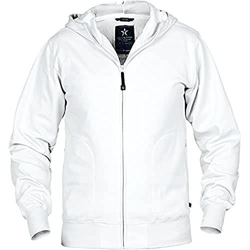 Texstar HC03 Herren Kapuze Cardigan, Größe XS, Weiß von Texstar