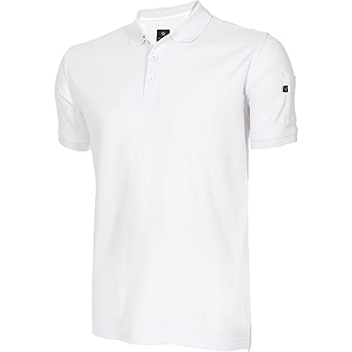 Texstar PS03 Herren Pikee Hemd mit Auffälligen Details, Größe XL, Weiß von Texstar
