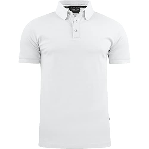 Texstar PS11 Herren Stretch Pikee Hemd, Größe S, Weiß von Texstar