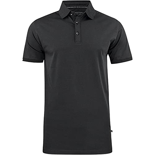 Texstar PS20 Herren Funktions Pikee Hemd, Größe 4XL, Schwarz von Texstar