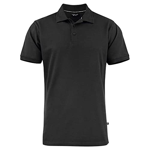 Texstar PS21 Herren Eco Fusion Pikee Hemd, Größe 4XL, Schwarz von Texstar