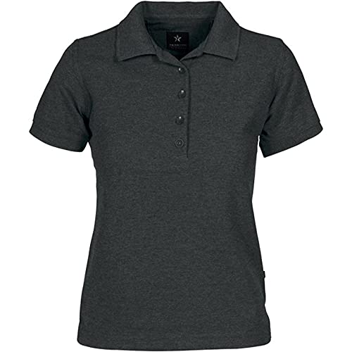 Texstar PSW4 Damen Pikee Hemd mit Ärmeltasche, Größe L, Grau von Texstar