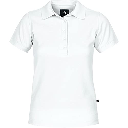 Texstar PSW4 Damen Pikee Hemd mit Ärmeltasche, Größe M, Weiß von Texstar
