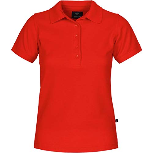 Texstar PSW4 Damen Pikee Hemd mit Ärmeltasche, Größe XL, Rot von Texstar
