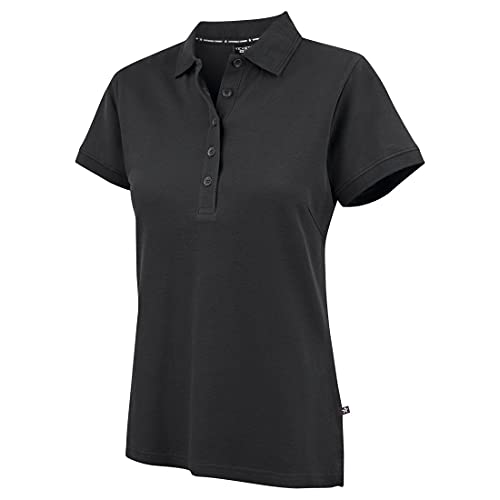 Texstar PW21 Damen Eco Fusion Pikee Hemd, Größe 3XL, Schwarz von Texstar