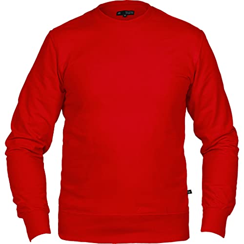 Texstar SW13 Unisex Crew Sweatshirt, Größe 4XL, Rot von Texstar