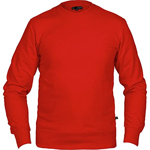 Texstar SW13 Unisex Crew Sweatshirt, Größe XL, Rot von Texstar