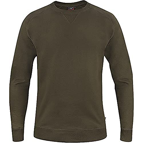 Texstar SW17 Unisex Crew Ausschnitt Sweatshirt, Größe 3XL, Grün von Texstar