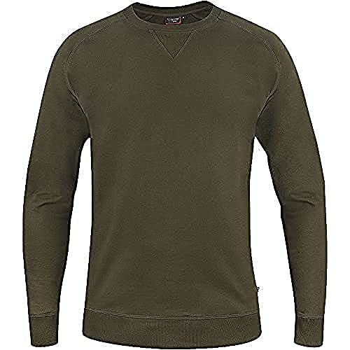 Texstar SW17 Unisex Crew Ausschnitt Sweatshirt, Größe 5XL, Grün von Texstar