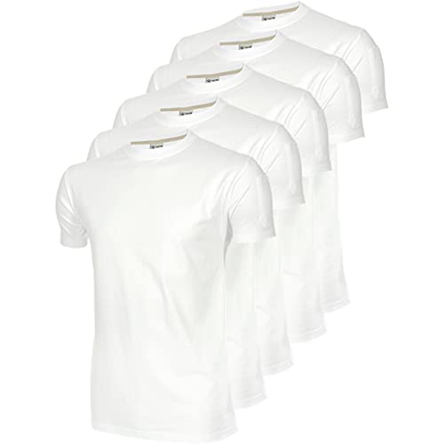 Texstar TS13 Herren Crew T-Hemd, 5er-Pack, Größe 2XL, Weiß von Texstar