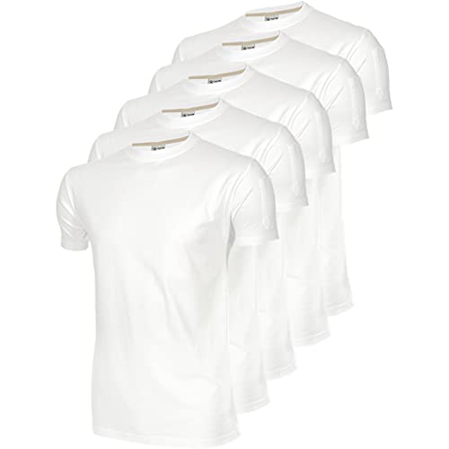 Texstar TS13 Herren Crew T-Hemd, 5er-Pack, Größe 3XL, Weiß von Texstar