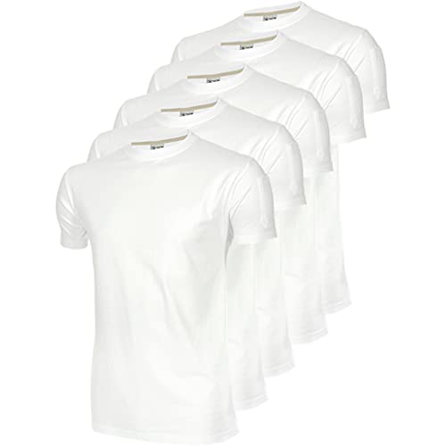 Texstar TS13 Herren Crew T-Hemd, 5er-Pack, Größe XL, Weiß von Texstar