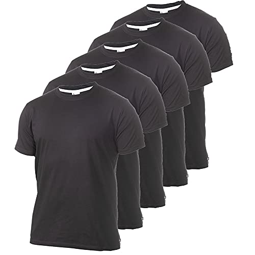 Texstar TS13 Herren Crew T-Hemd, 5er-Pack, Größe XS, Schwarz von Texstar